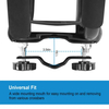 1 Pair Universal J-Bar Kayak Carrier 220LBS Load Heavy Duty Canoe Car Top Mount Carrier Roof Rack with 2Pcs Tie Down Straps