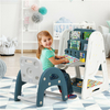 Kids Easel Desk Chair Set Book Rack Adjustable Art Painting Board