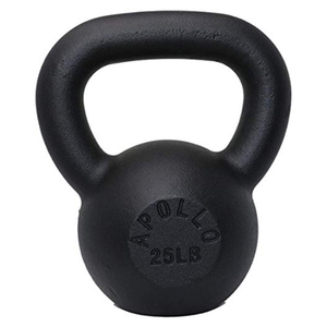 25LBS Solid Cast Iron Kettlebells Ideal for Strength Training, Building Muscles