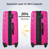 Hardshell Luggage Sets 4 pcs + Bag Spinner Suitcase with TSA Lock Lightweight-16"+20"+24"+28" Luggages