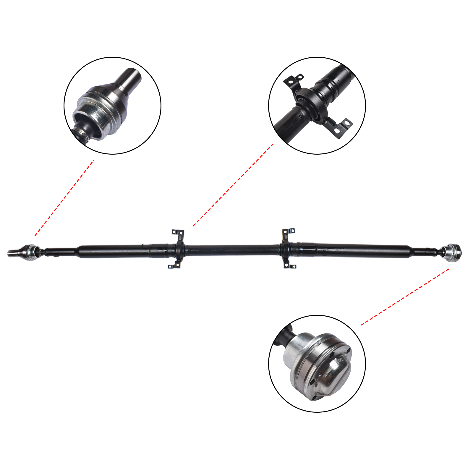 Rear Driveshaft Prop Shaft For Jeep Cherokee KL 2.0L 2.4L 3.2L L4 V6 4WD 14-21 52123612AF 52123612AA