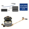 Air Jack, 5 Ton/11000 Lbs Triple Bag Air Jack, Air Bag Jack Lift Up To 15.75 Inch, 3-5S Fast Lifting Air Bag Jack for Cars with Long Handle, White