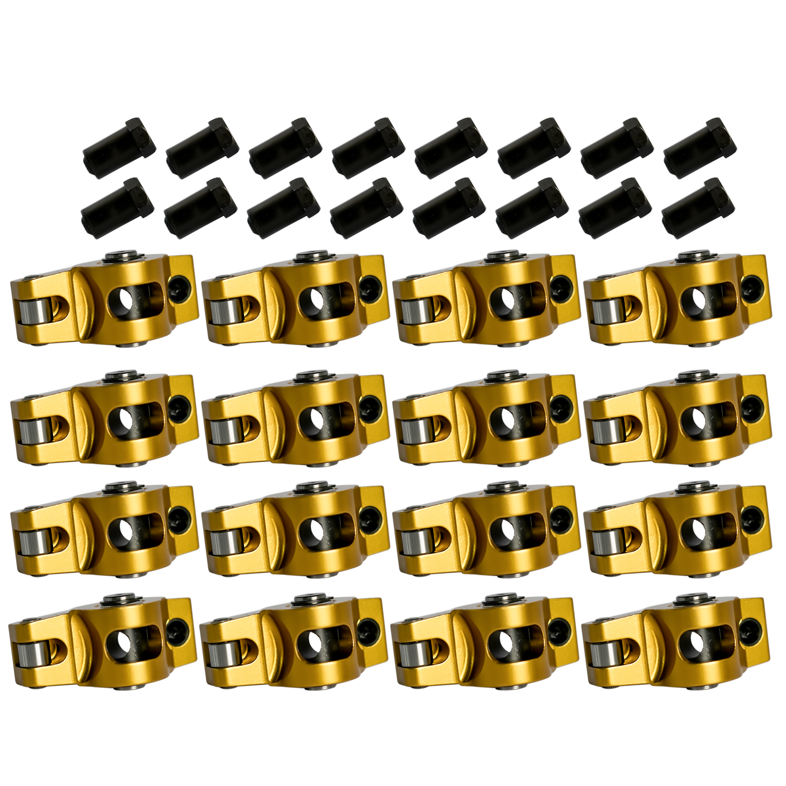 Aluminum Roller Rocker Arms Set 7/16 Inch Stud 1.5 Ratio for Chevrolet SBC 307 350 400