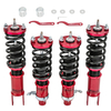 24 Ways Adjustable Damper Coilovers Struts Shock Suspension Kit For Honda Civic EC ED EE EF 1988-1991 & EJ EK EM 1996-2000 & CR-X Del Sol 1992-1995