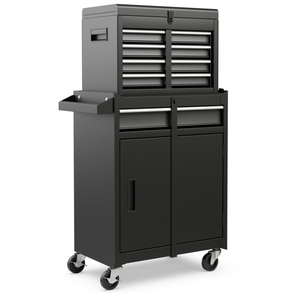 Rolling Tool Chest with 5 Sliding Lockable Drawers