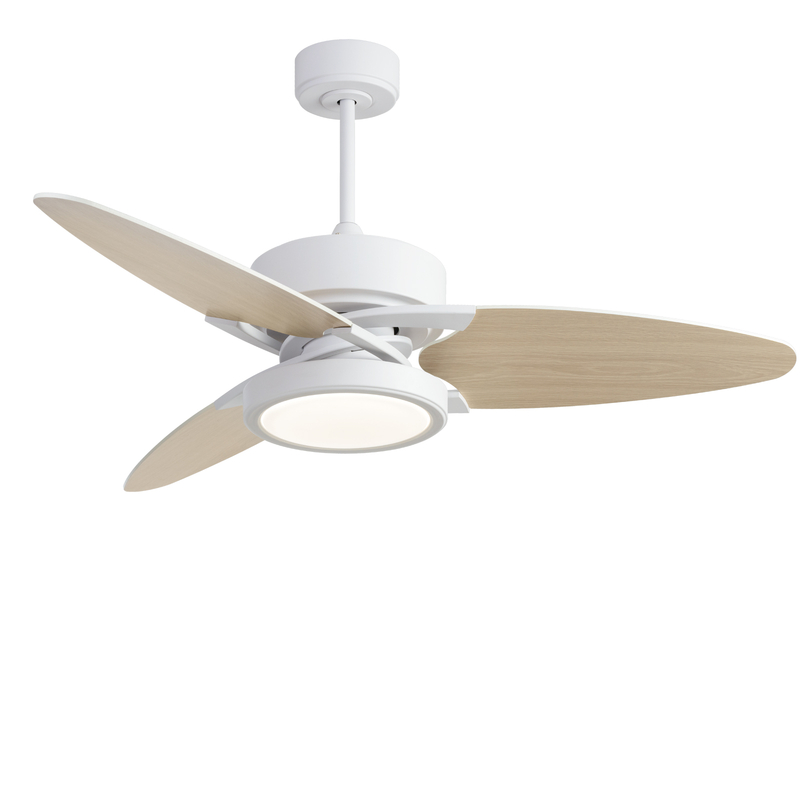 Light Pro 52 In. LED Indoor White Smart Ceiling Fan with Remote Control [Unable To Ship on Weekends, Please Note That]