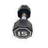 15LBS APOLLO IR3920 Premium Octagonal Dumbbell, Large Numbers, Hard Chrome Plated Handle Dumbbells To Assist with Push-Ups