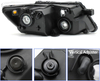 Headlights Assembly Fit For 2009-2020 Dodge Journey, Left/Driver Side Headlamp, Black Housing with Amber Reflector, BULBS NOT INCLUDED