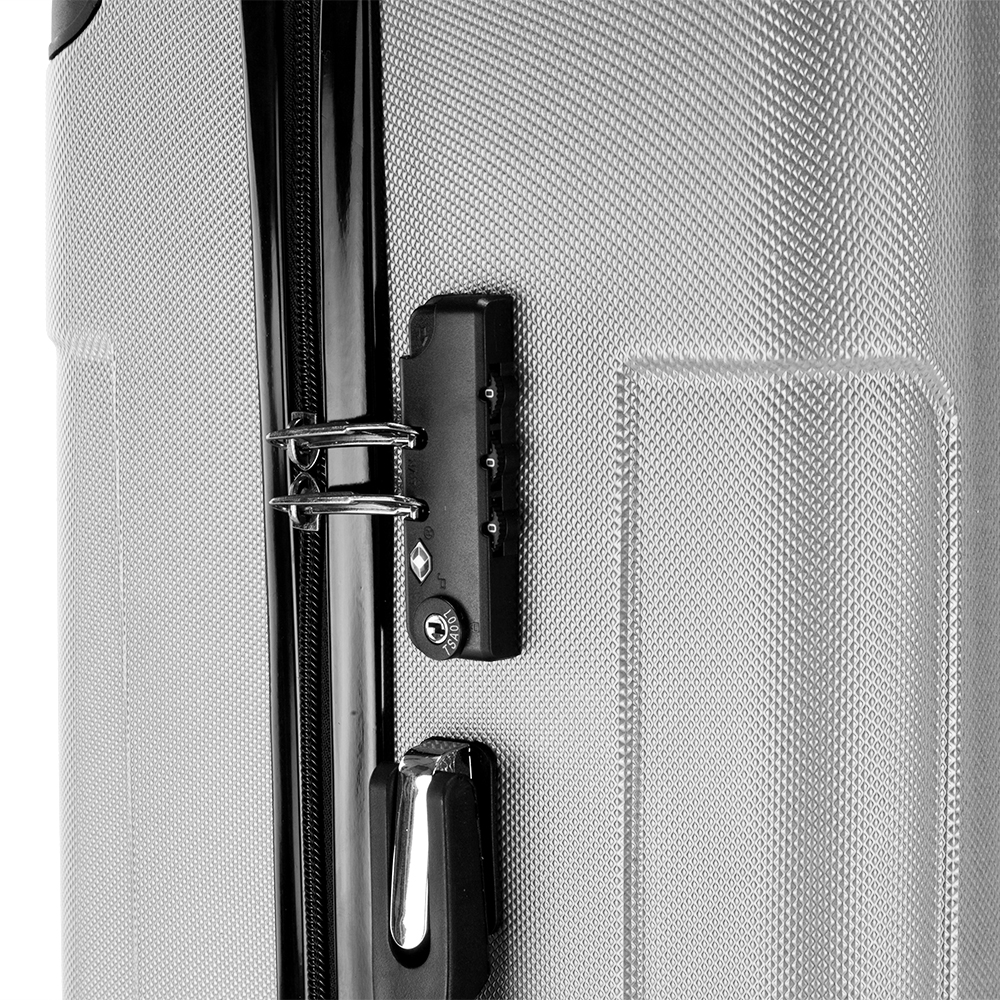 3-in-1 Portable ABS Trolley Case 20" / 24" / 28" Gray