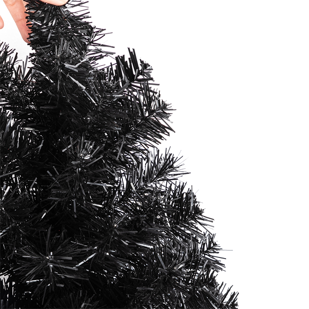 6ft 1600 Branches PVC Christmas Tree Black--Substitution Code: 36564136