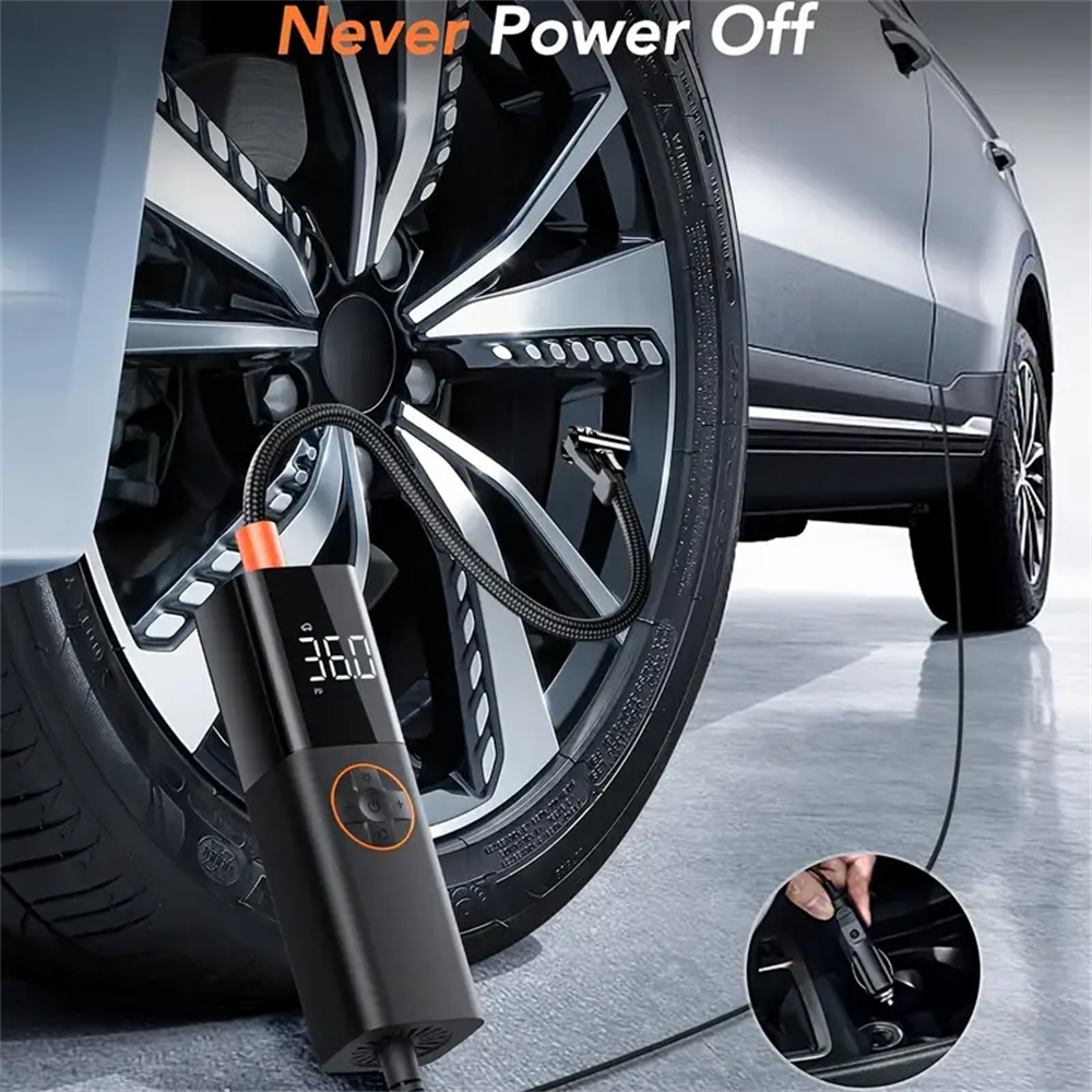 Multifunctional Car Inflation Pump Mini Intelligent Handheld Car Portable Inflation Pump Digital Display Fast Charging Wireless Inflation Pump
