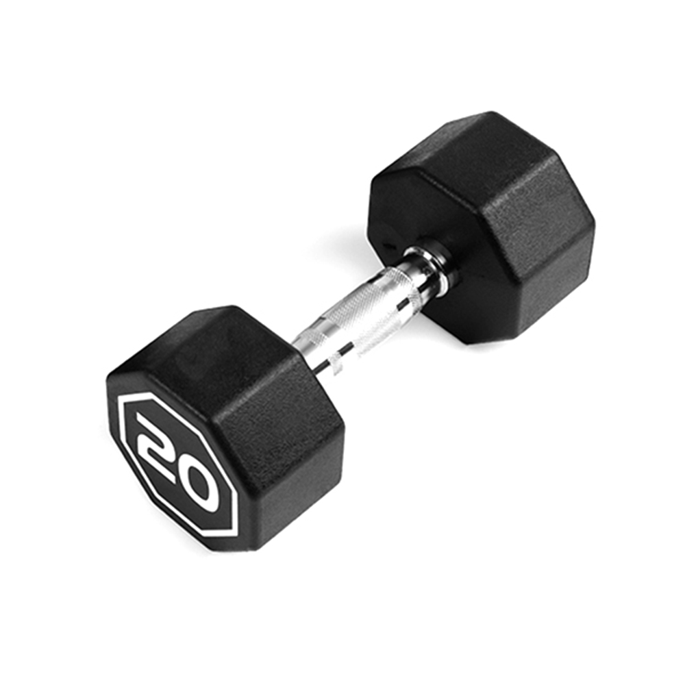 20LBS APOLLO IR3920 Premium Octagonal Dumbbell, Large Numbers, Hard Chrome Plated Handle Dumbbells To Assist with Push-Ups