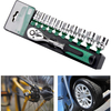 11-piece Ratchet Socket Driver Set Chrome Vanadium Steel Mirror Auto Repair Car Extension Set Small Medium Large Set