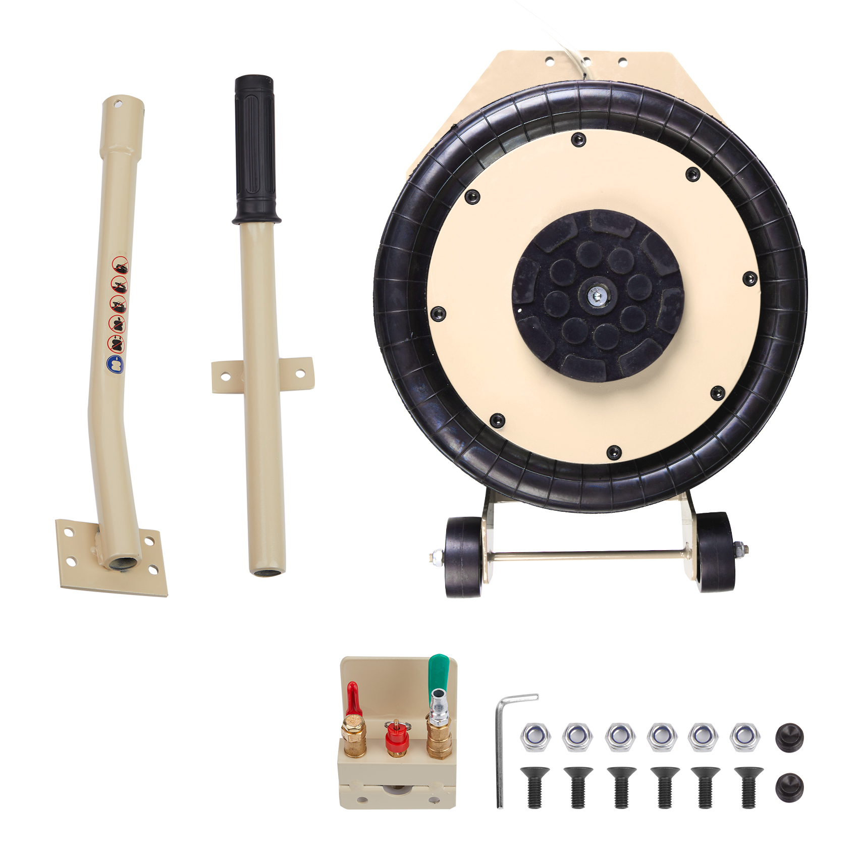 Air Jack, 5 Ton/11000 Lbs Triple Bag Air Jack, Air Bag Jack Lift Up To 15.75 Inch, 3-5S Fast Lifting Air Bag Jack for Cars with Long Handle, White