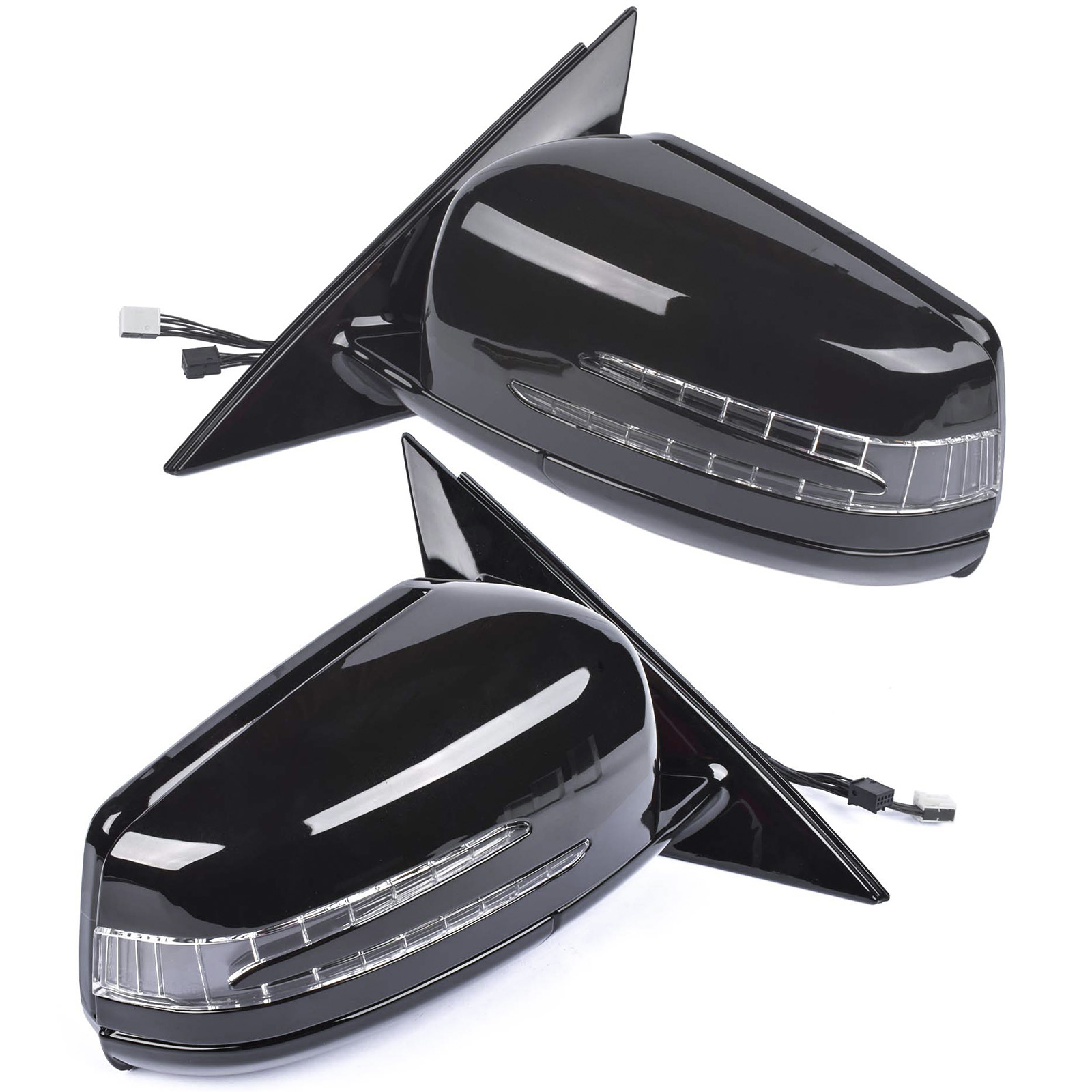 Pair Rear View Mirrors Left & Right for Mercedes-Benz E250 E550 E400 E63 AMG E350 2010-2016 2128102076 2128101976