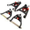 4x Front Upper & Lower Control Arms A Body for Buick Gran Sport Skylark Special Chevy Chevelle El Camino Malibu Monte Carlo Oldsmobile Cutlass 442 F85 Pontiac GTO LeMans Tempest 1964-1972