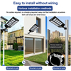 Outdoor Commercial LED Solar Street Light IP67 Dusk-to-Dawn Road Lamp