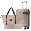 Luggage Sets 3 Piece Carry on Luggage 22x14x9 Airline Approved, Lightweight Hardshell ABS Suitcases with Wheels, 20 Inch, Khaki