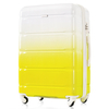 Luggage Set of 3, 20-inch with USB Port, Airline Certified Carry-on Luggage with Cup Holder, ABS+PC Hard Shell Luggage with Spinner Wheels, Lemon Yellow, New Products In Stock Mid May