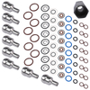 Oil Rail Leak Repair Kit Tool O-rings + Injector + Copper Crush Washers for Ford 6.0L 2003-2010