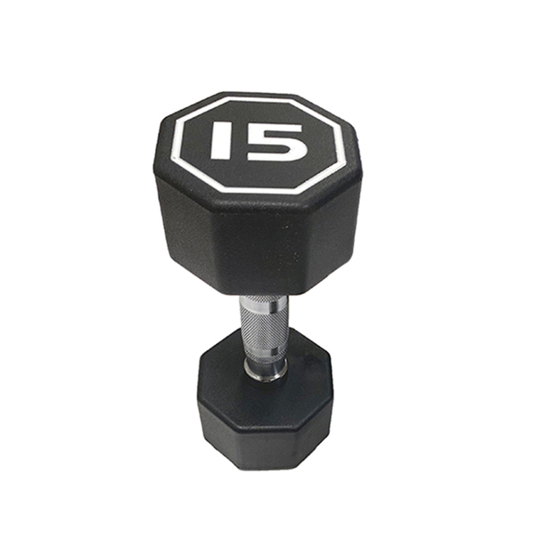 15LBS APOLLO IR3920 Premium Octagonal Dumbbell, Large Numbers, Hard Chrome Plated Handle Dumbbells To Assist with Push-Ups