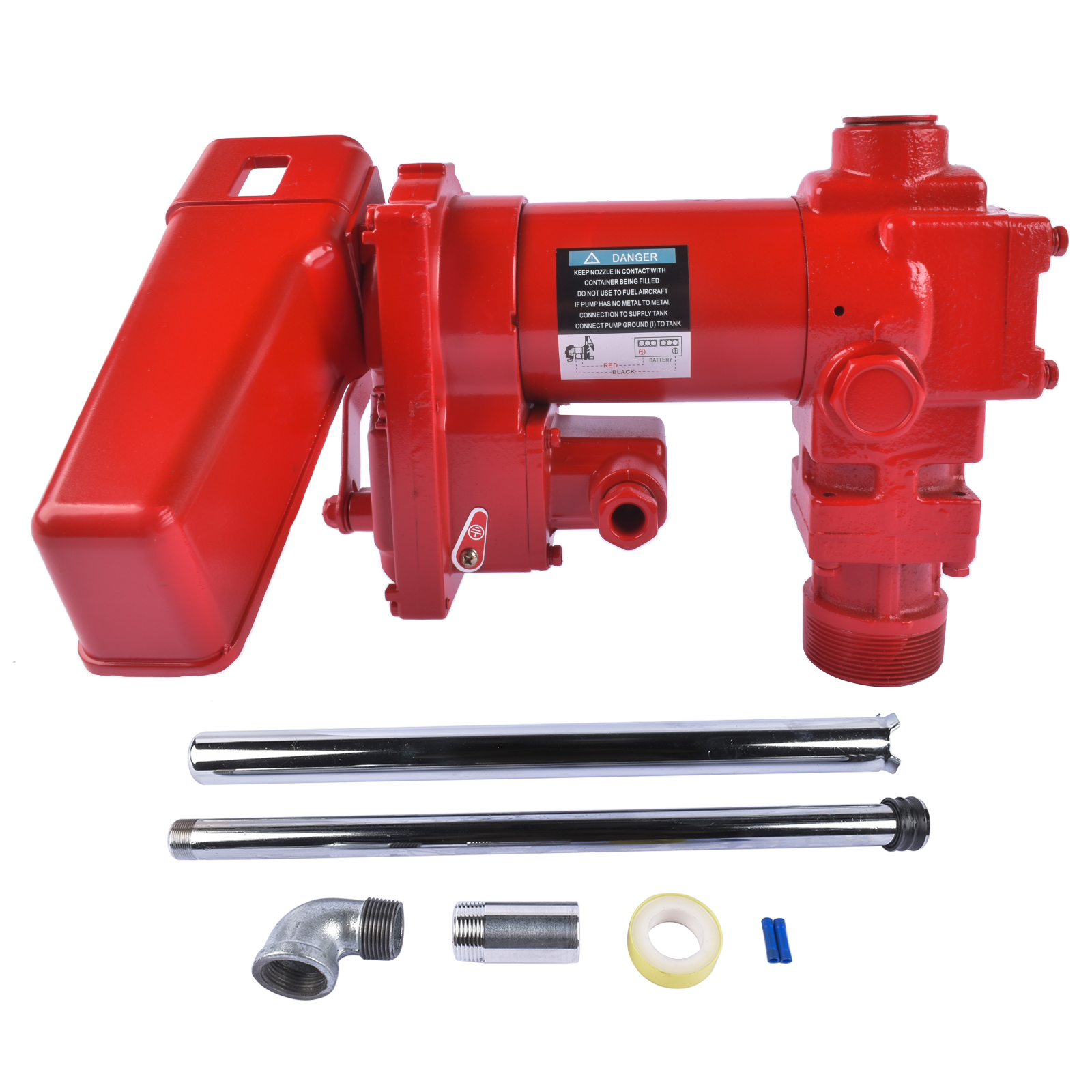 Fuel Transfer Pump 20 GPM 12 V DC Pump Heavy Duty Transfer Pump for Gas Diesel