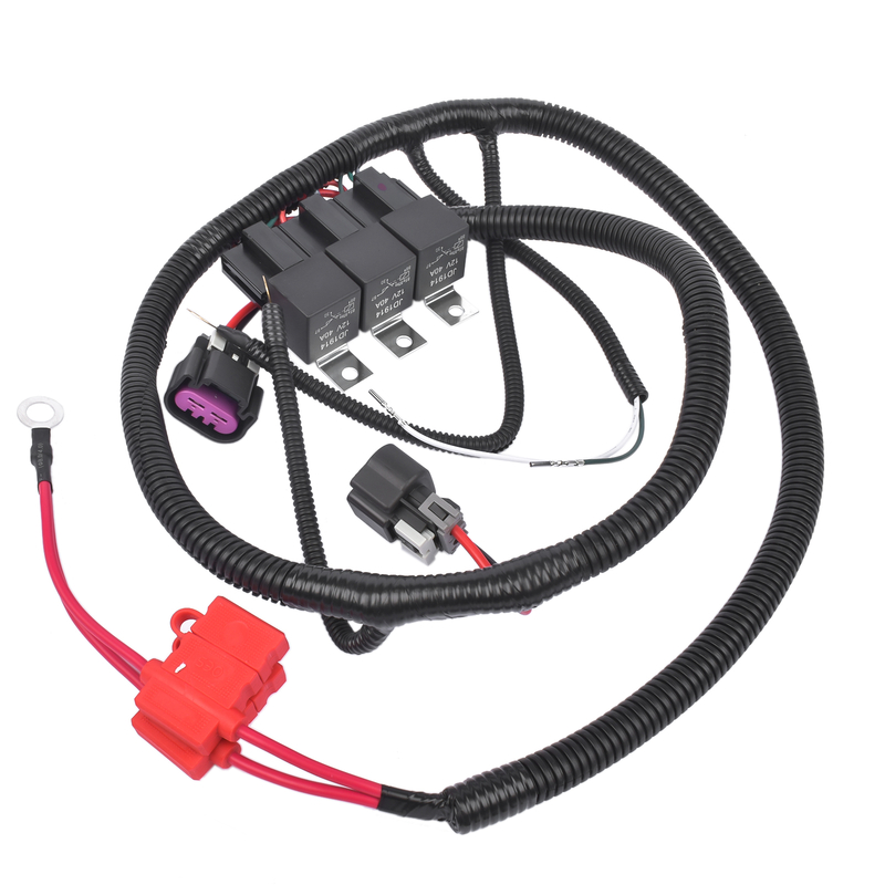 Dual Electric Fan Upgrade Wiring Harness For 1999–2006 ECU Control GM Silverado