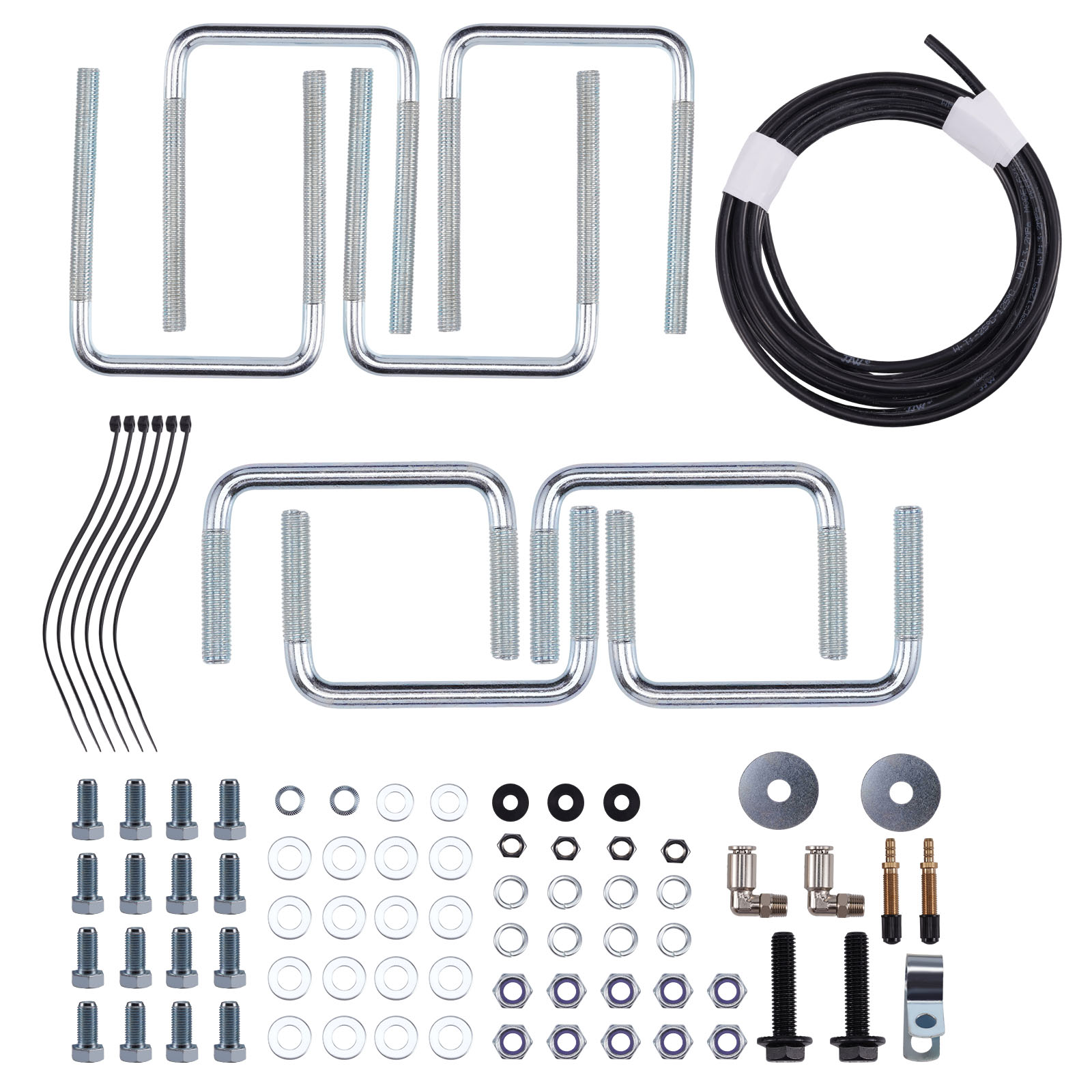 Rear Air Spring Leveling Kit for Ford F250 F350 4WD RWD Super Duty Pickup 1999-2004 2005-2007 Load Leveling Air Bags