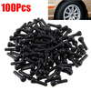 100 Pcs TR414 New Tubeless Rubber Car Tyre Wheel Valves Universal Black UK