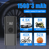 Portable Full Touch Screen Car Air Pump Wireless Tire Inflatable Pump Inflator Air Compressor Pump with LED Lighting for Car/Motorcycle/Bicycle/Balls