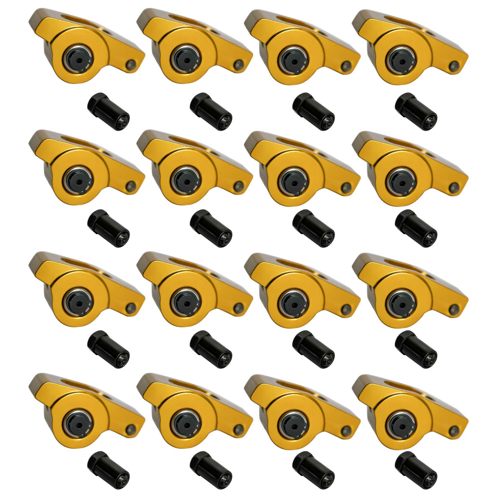 Aluminum Roller Rocker Arms Set 7/16 Inch Stud 1.5 Ratio for Chevrolet SBC 307 350 400