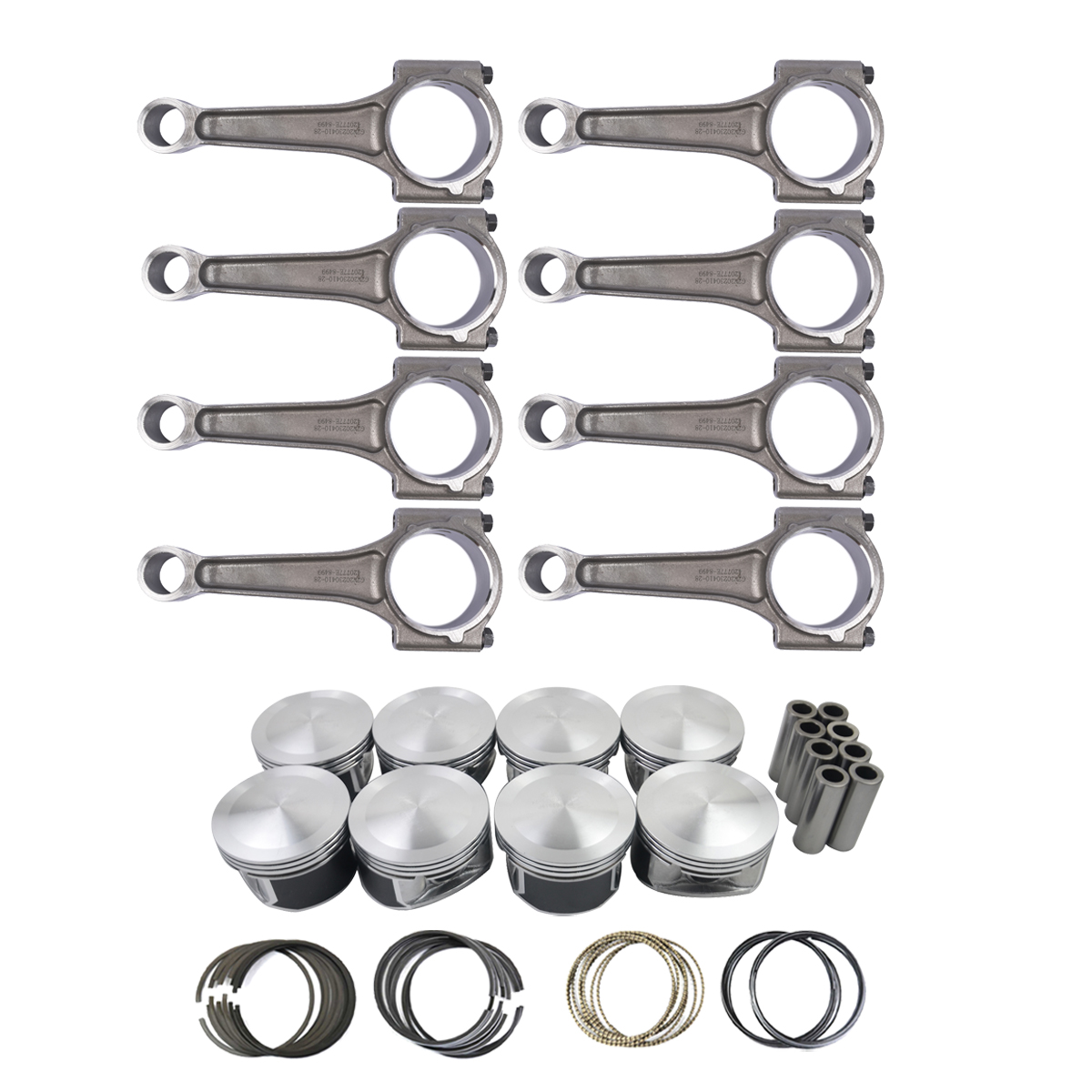 Pistons Connecting Rods Kit For 03-08 Chrysler 300 Dodge Charger Jeep Ram 5.7L 5086002AA 5086002AB 5086010AB 5086011AB 53021538AD 53021539AD