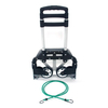 Portable Folding Collapsible Aluminum Cart Dolly Push Truck Trolley Black