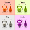 Kettlebell Sets, Strength Training Kettlebells Weight Set for Women, Vinyl Coated Kettle Bell for Home Gym Workout Weight Lifting Equipment, Comfortable Grip Wide Handle Weights 5lbs