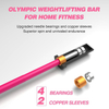 Olympic Barbell Bar Plates 4Ft Solid Iron Fitness Weightlifting