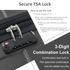 Hardshell Luggage Spinner Suitcase with TSA Lock Lightweight Expandable 24'' (Single Luggage)