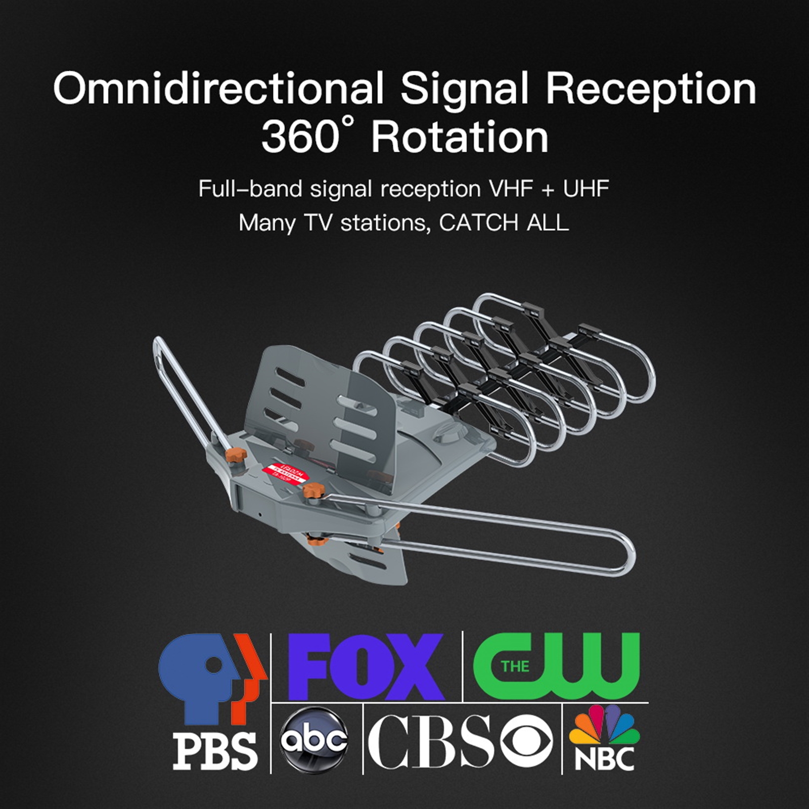 28-36dB 360° UV Dual-band Outdoor Antenna US Plug