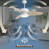 Light Pro 52 In. LED Indoor White Smart Ceiling Fan with Remote Control [Unable To Ship on Weekends, Please Note That]