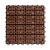Reddish Brown Wood Interlocking Deck Tile (Set of 10 Tiles)- AS ( Amazon Shipping)