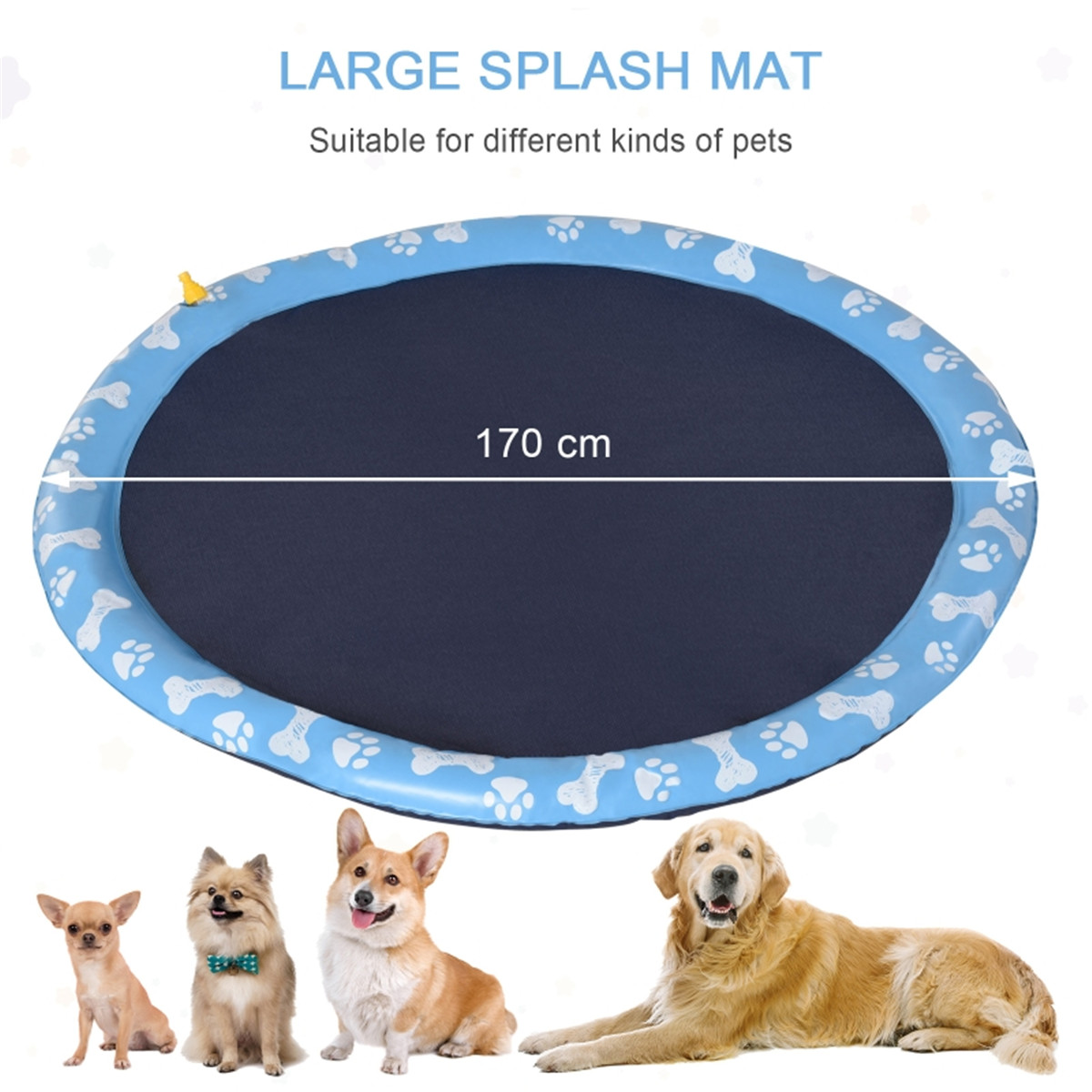 170CM Pet Splash Sprinkler Pad