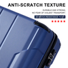 Hardshell Luggage Sets 3 Pcs Spinner Suitcase with TSA Lock Lightweight 20''24''28''