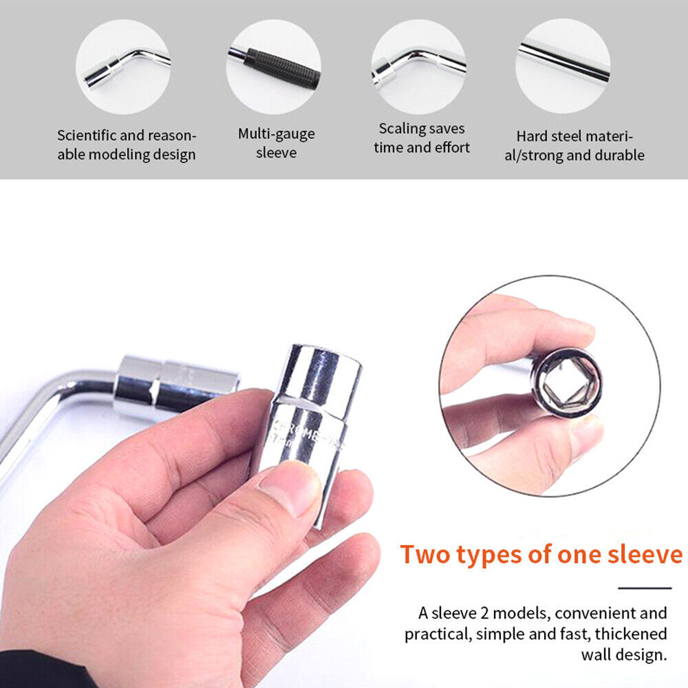 2.5T Scissor jack + Extendable Wheel Wrench Brace Socket Car Van Tire Hand Tool
