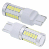 T20 LED White 7443 7440 5630 33-SMD Dome Map Car Backup Reverse Light Bulb