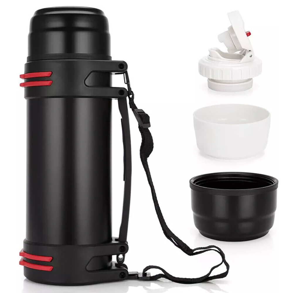 3Large Thermos Flask Capacity Travel Coffee Water Insulated Stainless Steel