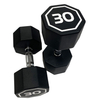 APOLLO IR3920 Premium Octagonal Dumbbells, Large Numbers, Hard Chrome Plated Handle Dumbbells To Assist with Push-Ups, 30 Lbs Set of 2