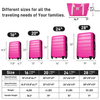 Hardshell Luggage Sets 4 pcs + Bag Spinner Suitcase with TSA Lock Lightweight-16"+20"+24"+28" Luggages