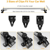 2pcs universal roof rack crossbars, suitable for trackless cars, bicycles, kayaks, skis, canoes, cargo baskets, luggage racks, with a load capacity of 165 pounds