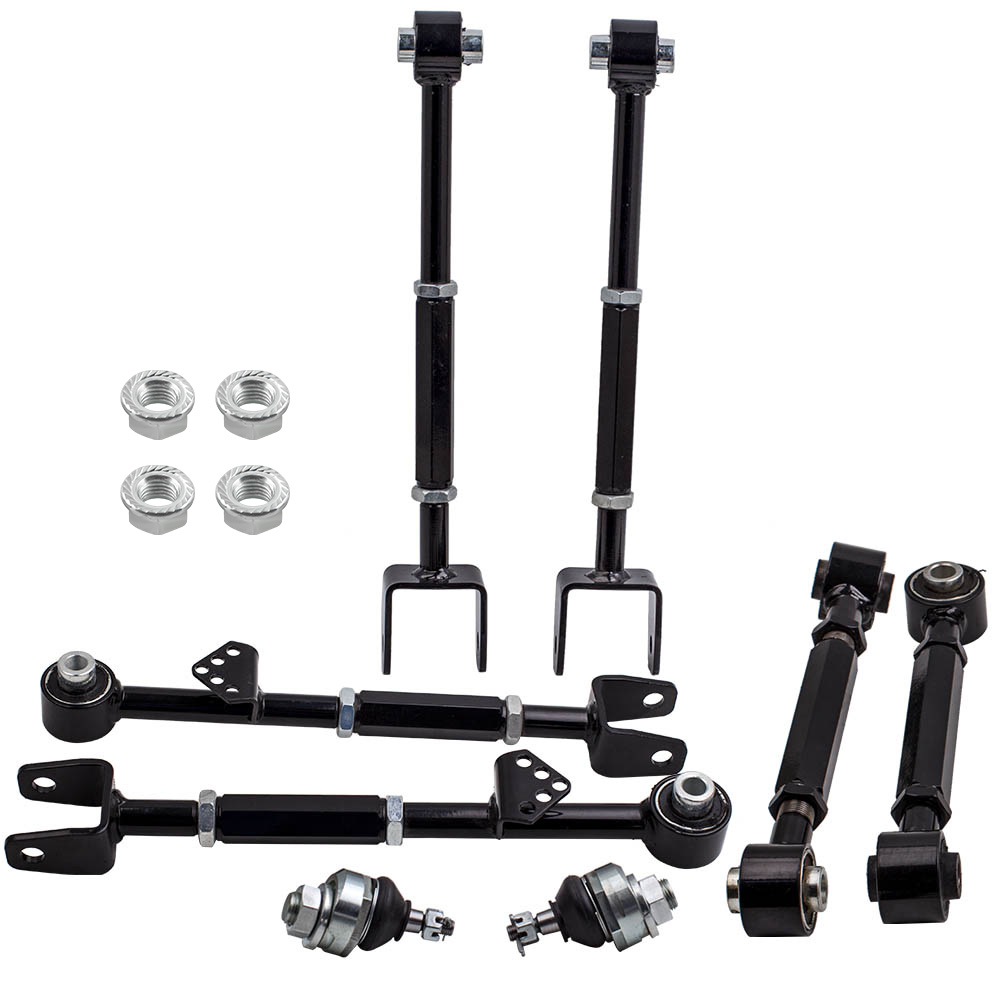 Rear Camber Control Arm Toe Kit + Front Ball Joint For 08-13 Accord 09-13 TL TSX