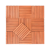 Reddish Brown Wood Interlocking Deck Tile (Set of 10 Tiles)- AS ( Amazon Shipping)