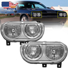 For 2008-2014 Dodge Challenger Headlights Assembly Lamp Chrome CH2502219